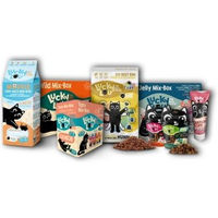 Produktbild von Lucky Lou Kennenlernpaket Katze Adult mit Schwein Leckerli Jelly 44 Stück