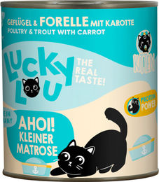 Lucky Lou Kitten Futter Geflügel und Forelle getreidefrei und glutenfrei 800 g – Bild 1 von 3