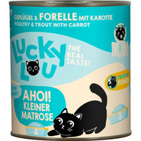 Produktbild von Lucky Lou Kitten Futter Geflügel und Forelle getreidefrei und glutenfrei 800 g