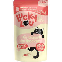 Produktbild von Lucky Lou Kitten Nassfutter Geflügel getreidefrei und ohne Zucker 16x125g