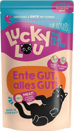 Produktbild von Lucky Lou Lifestage Adult Hundefutter Geflügel & Ente getreidefrei ohne Zucker 16x125g