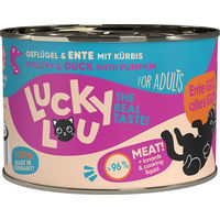Produktbild von Lucky Lou Lifestage Adult Hundefutter Geflügel und Ente getreidefrei ohne Zucker 6x200g