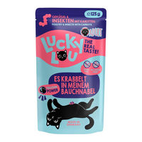 Produktbild von Lucky Lou Lifestage Adult Hundefutter Geflügel und Insekten getreidefrei ohne Zucker 16x125g
