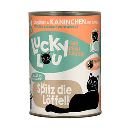 Lucky Lou Lifestage Adult Hundefutter Geflügel und Kaninchen getreidefrei und ohne Zucker 6x400g – Bild 1 von 2