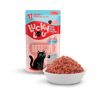 Produktbild von Lucky Lou Lifestage Adult Hundefutter Geflügel und Rind getreidefrei ohne Zucker 16x125g