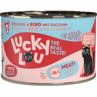 Produktbild von Lucky Lou Lifestage Adult Hundefutter Geflügel und Rind getreidefrei ohne Zucker 24x200g