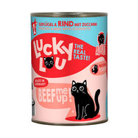 Produktbild von Lucky Lou Lifestage Adult Hundefutter Geflügel und Rind getreidefrei ohne Zucker 24x400g