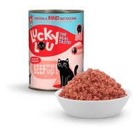 Produktbild von Lucky Lou Lifestage Adult Hundefutter Geflügel und Rind getreidefrei und ohne Zucker 6x400g