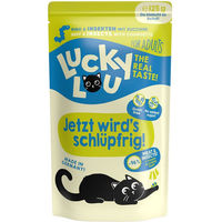 Produktbild von Lucky Lou Lifestage Adult Hundefutter Rind und Insekten getreidefrei ohne Zucker 16x125g