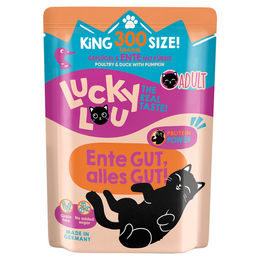 Lucky Lou Lifestage Adult Katzen Nassfutter Geflügel & Ente Stückchen in Sauce 300 g getreidefrei glutenfrei ohne Zucker - 6 x 300 g – Bild 1 von 8
