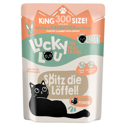 Lucky Lou Lifestage Adult Katzen Nassfutter Geflügel & Kaninchen Stückchen in Sauce 300 g - 6 x 300 g – Bild 1 von 3
