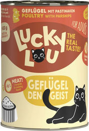 Lucky Lou Lifestage Adult Katzenfutter Geflügel Stückchen in Sauce getreidefrei glutenfrei 400g - 24 x 400 g – Bild 1 von 8