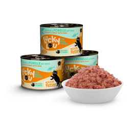 Lucky Lou Lifestage Adult Katzenfutter Geflügel und Forelle getreidefrei ohne Zucker 6x200g – Bild 1 von 2