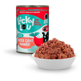 Lucky Lou Lifestage Adult Katzenfutter Geflügel und Thunfisch getreidefrei mit hohem Fleischanteil 24x400g - 24 x 400 g – Bild 1 von 2