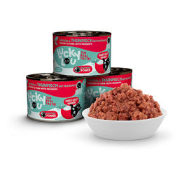 Lucky Lou Lifestage Adult Katzenfutter Geflügel und Thunfisch getreidefrei ohne Zucker 6x200g – Bild 1 von 2