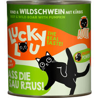 Produktbild von Lucky Lou Lifestage Adult Katzenfutter Rind & Wildschwein getreidefrei und glutenfrei 800 g