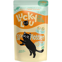 Produktbild von Lucky Lou Lifestage Adult Nassfutter Geflügel und Forelle Getreidefrei ohne Zucker 16x125g