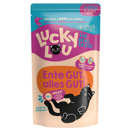 Lucky Lou Lifestage Katzen Nassfutter Adult Geflügel & Ente Stückchen in Sauce 16 x 125 g getreidefrei glutenfrei - 16 x 125 g – Bild 1 von 6