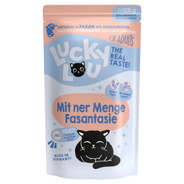 Lucky Lou Lifestage Katzen Nassfutter Adult Geflügel & Fasan Stückchen in Sauce 16 x 125 g getreidefrei glutenfrei - 16 x 125 g – Bild 1 von 6