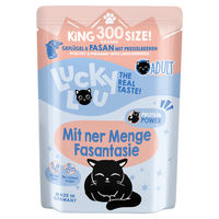 Produktbild von Lucky Lou Lifestage Katzen Nassfutter Adult Geflügel & Fasan Stückchen in Sauce Getreidefrei 300 g - 6 x 300 g