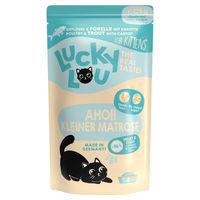 Produktbild von Lucky Lou Lifestage Kitten Katzenfutter Geflügel & Forelle Stückchen in Sauce 16x125g getreidefrei und glutenfrei - 16 x 125 g