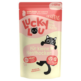 Lucky Lou Lifestage Kitten Katzenfutter Geflügel Stückchen in Sauce getreidefrei glutenfrei ohne Zucker 16 x 125 g - 16 x 125 g – Bild 1 von 6
