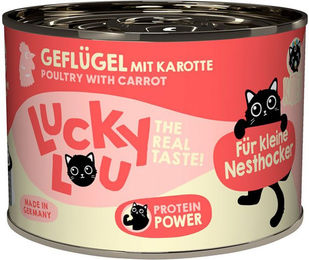 Produktbild von Lucky Lou Lifestage Kitten Nassfutter Geflügel Getreidefrei ohne Zucker 24 x 200 g - 24 x 200 g