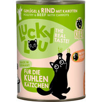 Produktbild von Lucky Lou Lifestage Kitten Nassfutter Geflügel und Rind Getreidefrei Glutenfrei Ohne Zucker 6x400g - 6 x 400 g