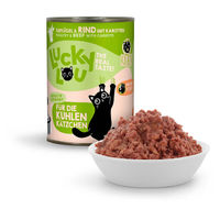 Produktbild von Lucky Lou Lifestage Kitten Nassfutter Geflügel und Rind getreidefrei mit hohem Fleischanteil 6x400g