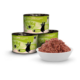 Lucky Lou Lifestage Kitten Nassfutter Geflügel und Rind getreidefrei und ohne Zucker 6x200g – Bild 1 von 2