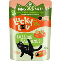 Produktbild von Lucky Lou Lifestage Pouch Adult Hund Nassfutter Rind & Wildschwein getreidefrei und glutenfrei 300 g