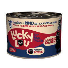 Lucky Lou Lifestage Senior Hundefutter Geflügel und Rind getreidefrei ohne Zucker 6x200g – Bild 1 von 2