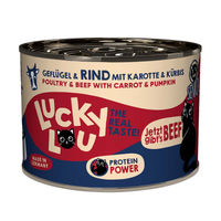 Produktbild von Lucky Lou Lifestage Senior Hundefutter Geflügel und Rind getreidefrei ohne Zucker 6x200g