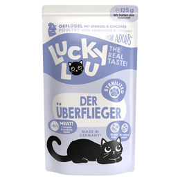 Lucky Lou Lifestage Sterilized Katzen Nassfutter Adult Geflügel Stückchen in Sauce Getreidefrei Glutenfrei 125 g - 48 x 125 g – Bild 1 von 6