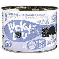 Produktbild von Lucky Lou Lifestage Sterilized Katzenfutter Adult Geflügel Stückchen in Sauce 200 g - 24 x 200 g