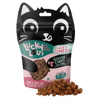 Produktbild von Lucky Lou Lucky Ones Cubes Katzen Leckerli Huhn & Gans für alle Altersstufen 80 g - 8 x 80 g