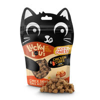 Produktbild von Lucky Lou Lucky Ones Cubes Katzenleckerli Huhn 80 g - 8 x 80 g
