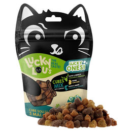 Lucky Lou Lucky Ones Cubes Mixpack Leckerli für Katzen Huhn Gans Hirsch 80 g - 8 x 80 g – Bild 1 von 6
