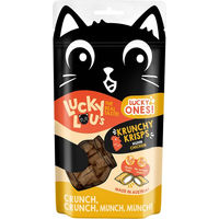 Produktbild von Lucky Lou Lucky Ones Krunchy Krisps Huhn Leckerli für Katzen 60g - 10 x 60 g