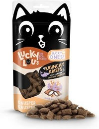 Lucky Lou Lucky Ones Krunchy Krisps Hundeleckerli Lachs und Huhn 10x60 g - 10 x 60 g – Bild 1 von 3