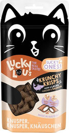 Lucky Lou Lucky Ones Krunchy Krisps Leckerli Huhn & Lachs für Katzen 60g - 10 x 60 g – Bild 1 von 6