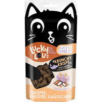 Produktbild von Lucky Lou Lucky Ones Krunchy Krisps Leckerli Huhn & Lachs für Katzen 60g - 10 x 60 g