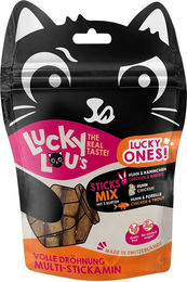 Lucky Lou Lucky Ones Sticks Mixpaket Katzen Leckerli mit Geflügel Huhn Kaninchen und Forelle 50g - 8 x 50 g – Bild 1 von 9