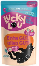 Lucky Lou Nassfutter Katze Adult Ente und Geflügel Light 64x125 g - 64 x 125 g – Bild 1 von 2