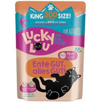 Produktbild von Lucky Lou Nassfutter Katze Adult Ente und Geflügel Stückchen in Sauce Light 12x300 g - 12 x 300 g