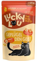 Lucky Lou Nassfutter Katze Adult Geflügel 32x125 g - 32 x 125 g – Bild 1 von 2