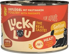 Lucky Lou Nassfutter Katze Adult Geflügel 6x200 g - 6 x 200 g – Bild 1 von 3