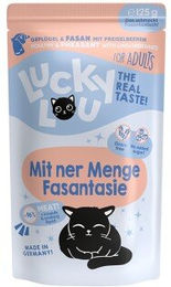 Lucky Lou Nassfutter Katze Adult Geflügel und Fasan Light 16x125 g - 16 x 125 g – Bild 1 von 2