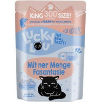 Produktbild von Lucky Lou Nassfutter Katze Adult Geflügel und Fasan Stückchen in Sauce Light 12x300 g - 12 x 300 g