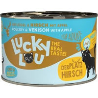 Produktbild von Lucky Lou Nassfutter Katze Adult Geflügel und Hirsch Light 12x200 g - 12 x 200 g